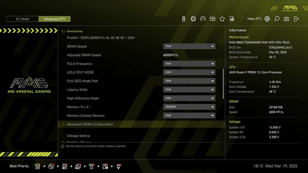MSI MAG B850 TOMAHAWK MAX WIFI-4